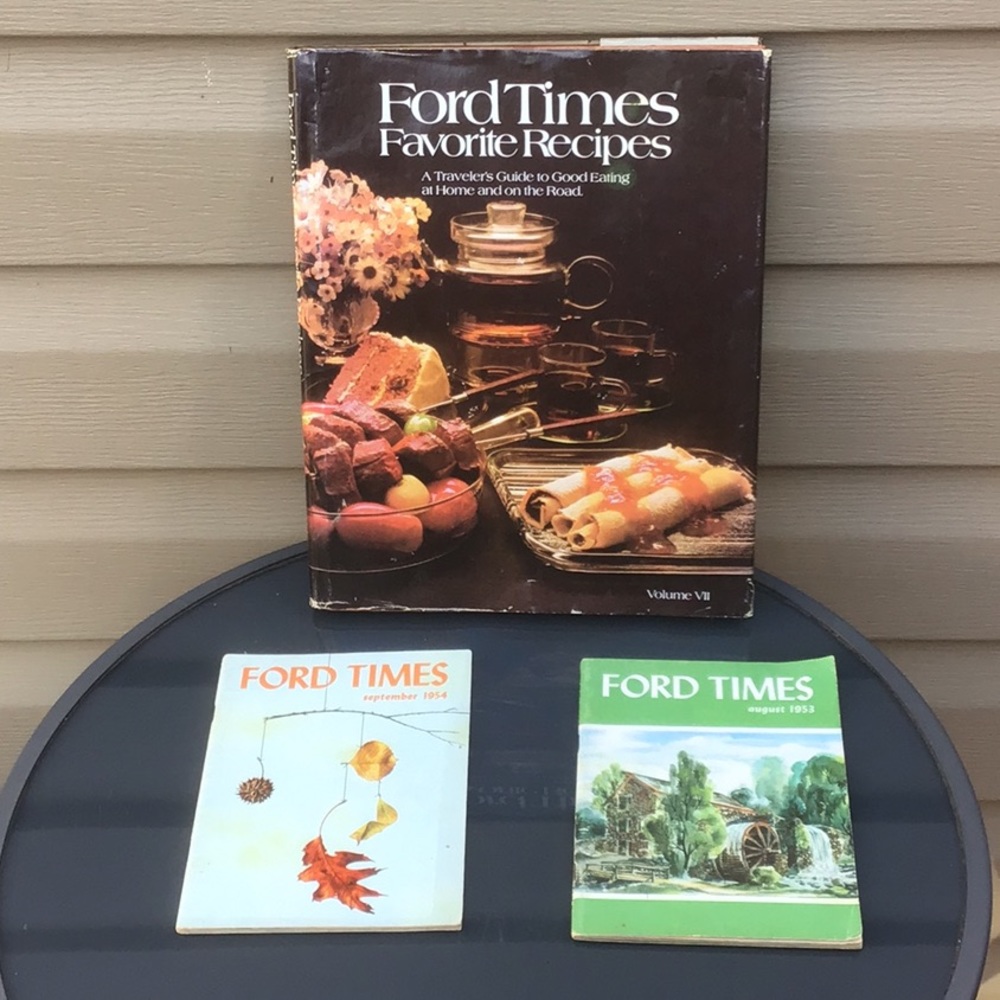 Vintage Ford Times Bundle, Hardback Cookbook & 2 Magazines!